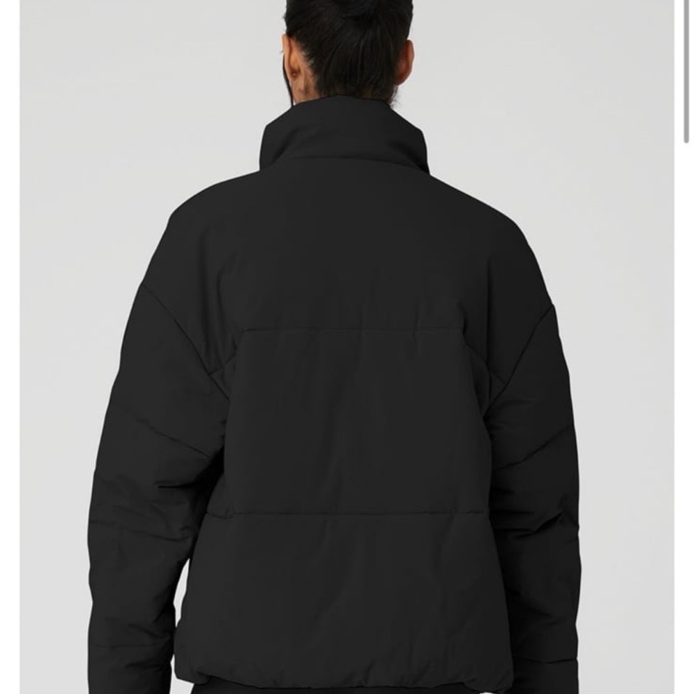 ALO Yoga Black Women's Puffer Jacket oversized - Picture 6 of 16